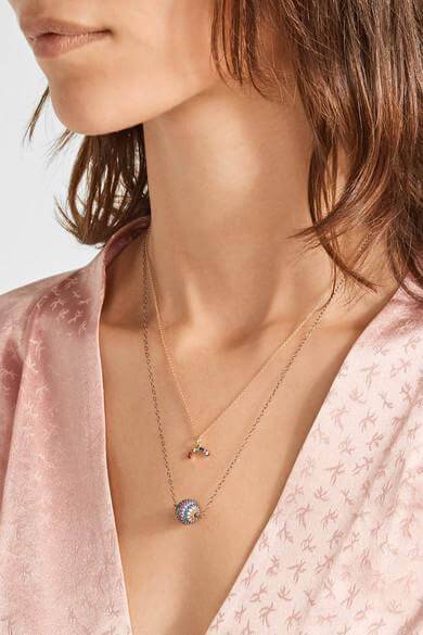 Ileana Makri Rainbow Planet Necklace
