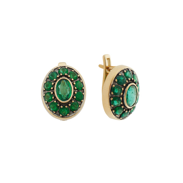 Ileana Makri Repose Emerald Earrings