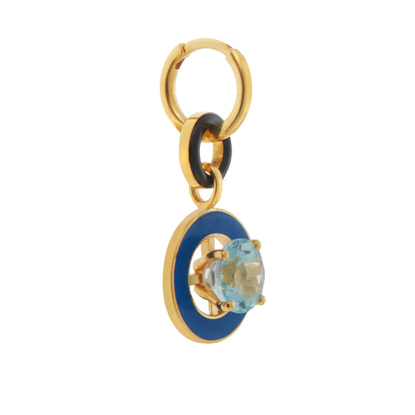 Ileana Makri Rhythm Earrings Blue Topaz