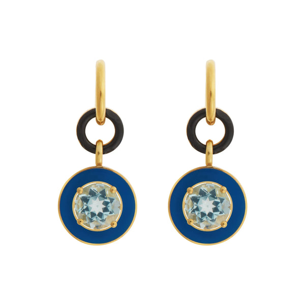 ileana makri Rhythm Earrings Blue Topaz