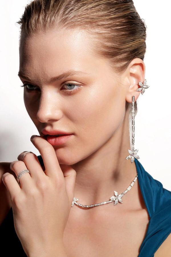 Ileana Makri Ripple Blossom Earrings W-D