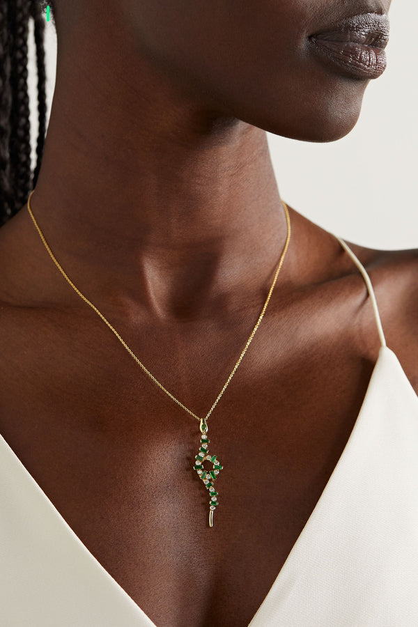Ileana Makri Rivulet Snake Pendant