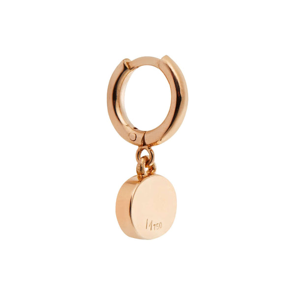 Ileana Makri Rose Mini Oval Eye Hoops