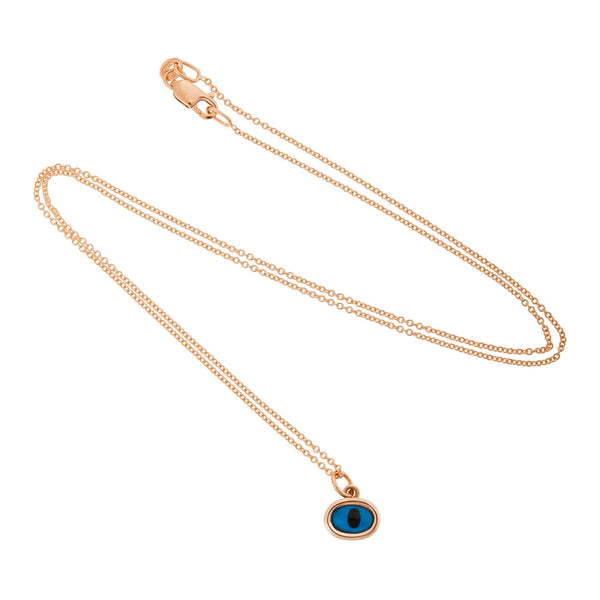 Ileana Makri Rose Mini Oval Eye Pendant