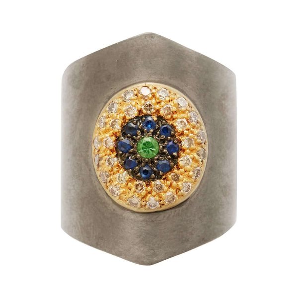 ileana makri Round Eye Shield Ring CHD-BS-TS