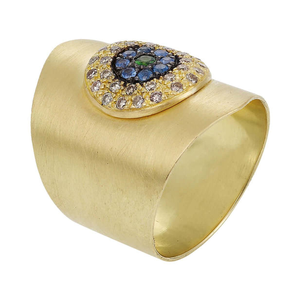Ileana Makri Round Eye Shield Ring Y