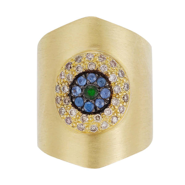 Ileana Makri Round Eye Shield Ring Y