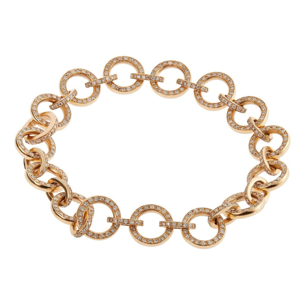 Ileana Makri Round Link Diamond Bracelet Y-D