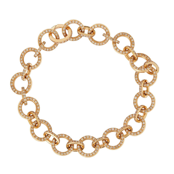 ileana makri Round Link Diamond Bracelet Y-D