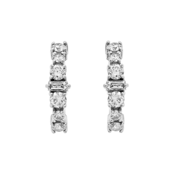 Ileana Makri Round Rivulet Hoops W-D