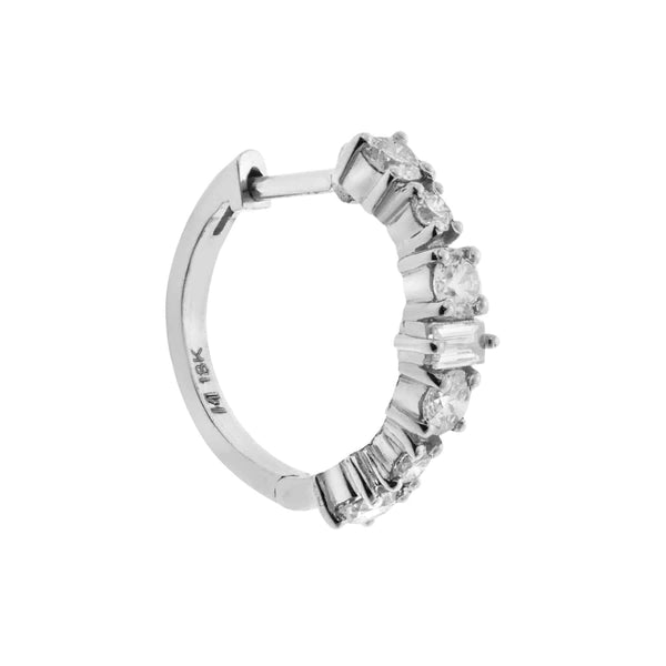 Ileana Makri Round Rivulet Hoops W-D