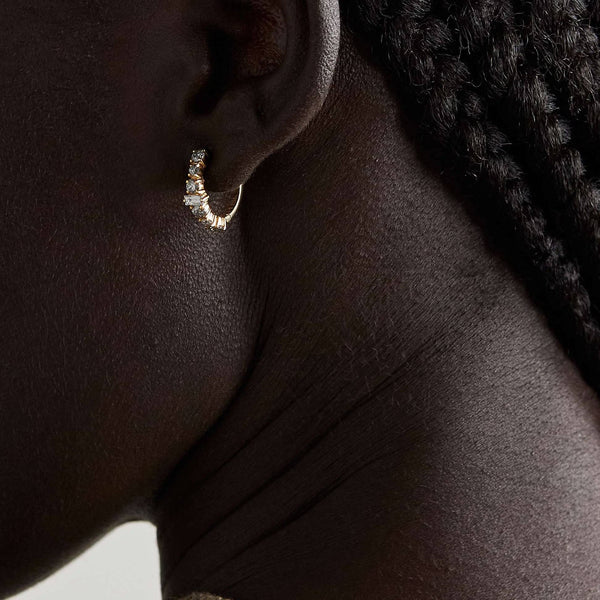 Ileana Makri Round Rivulet Hoops Y-CHD