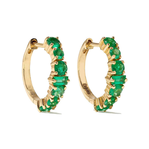 Ileana Makri Round Rivulet Hoops Y-EM