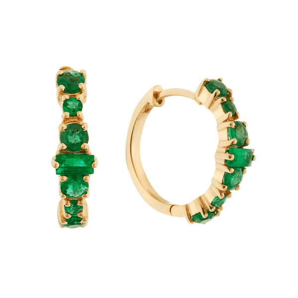 ileana makri Round Rivulet Hoops Y-EM