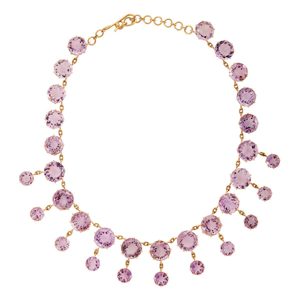ileana makri Royal Necklace Pink Amethyst