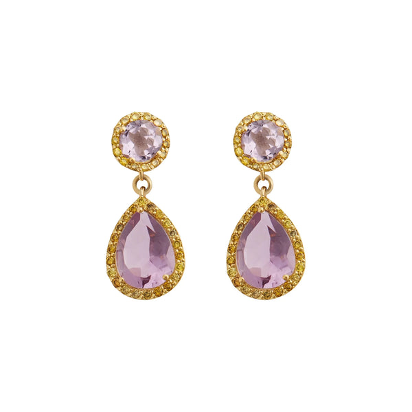 ileana makri Royal Pink Amethyst Drops