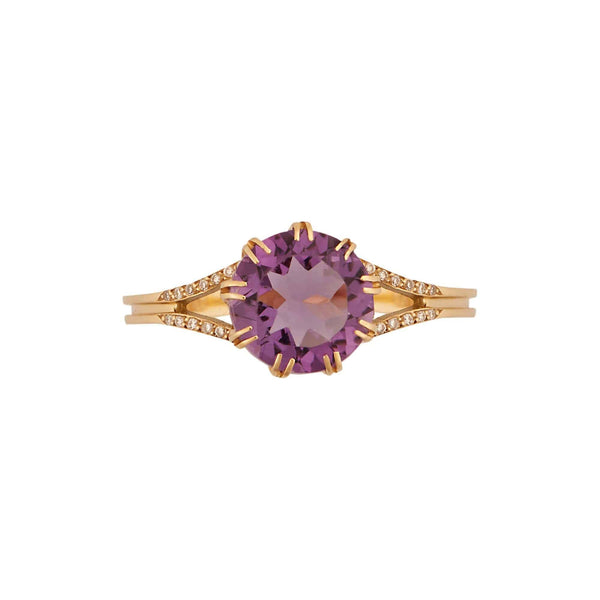 Ileana Makri Royal Ring Small Purple Amethyst