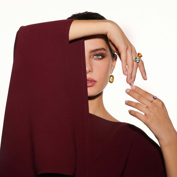 Ileana Makri Royal Ring Small Purple Amethyst