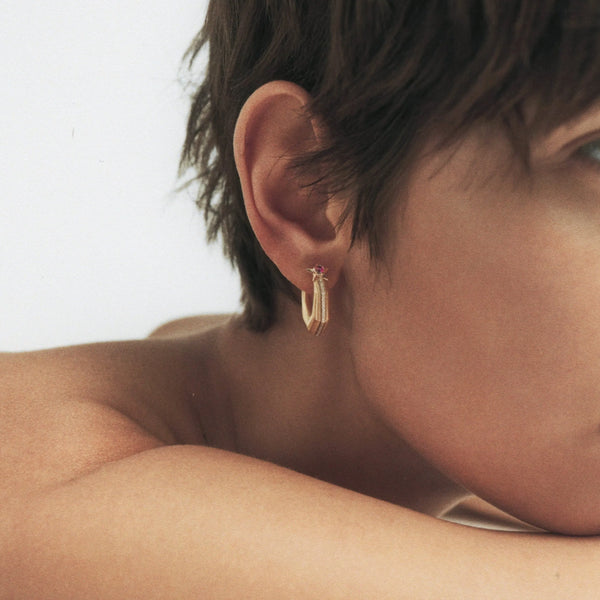 Ileana Makri Ruby Baba Earring