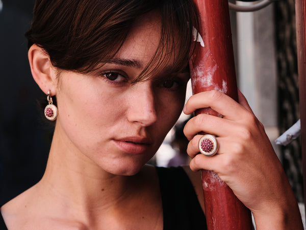 Ileana Makri Ruby Caviar Ring W-RU-D