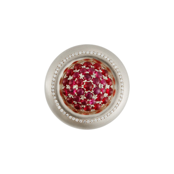 Ileana Makri Ruby Caviar Ring W-RU-D