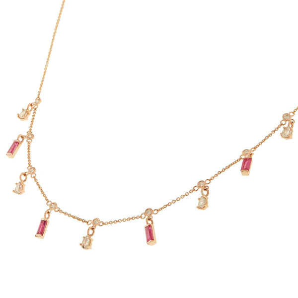 Ileana Makri Ruby Drops Necklace P14-D-RU