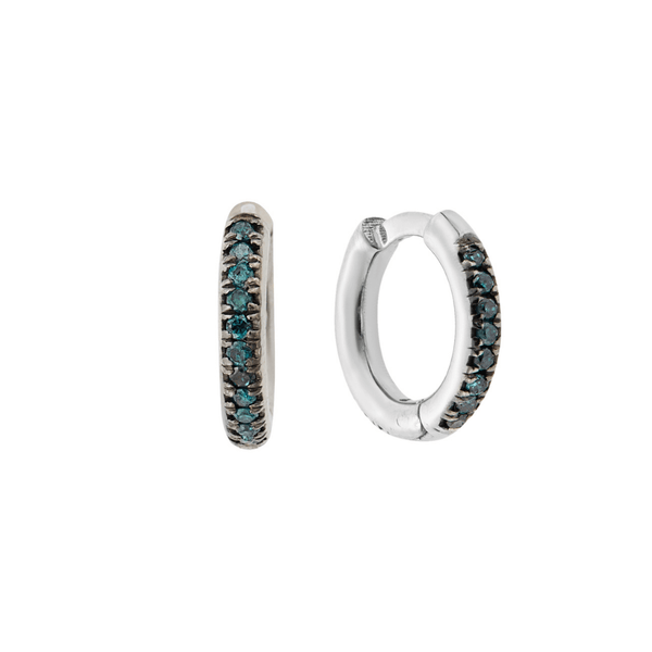 ileana makri Seamless Midi Hoops W-BL-D