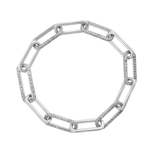 ileana makri Seamless Oblong Multi Diamond Link