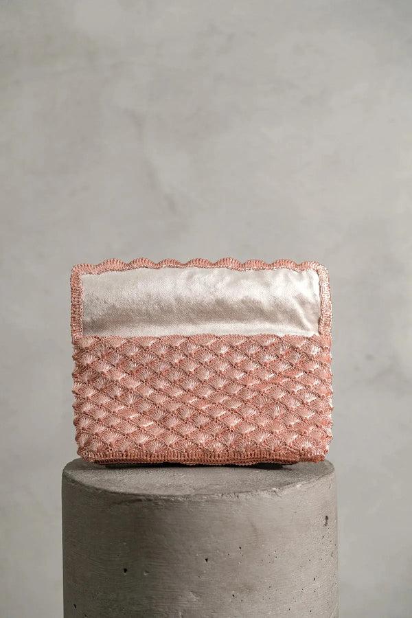 Ileana Makri Seashell Clutch Rose