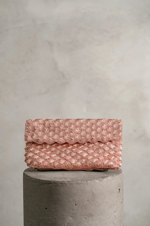 ileana makri Seashell Clutch Rose