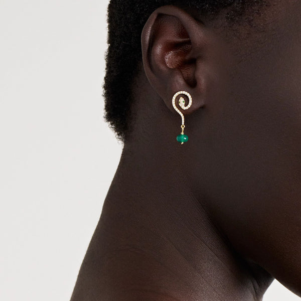 Ileana Makri Serpent Coil Drops Y-Em-D