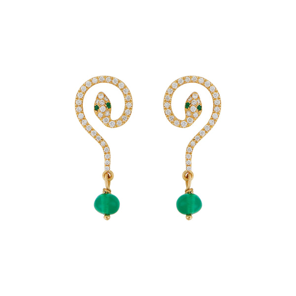 ileana makri Serpent Coil Drops Y-Em-D