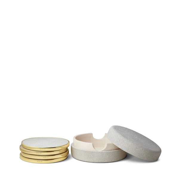 Ileana Makri Shagreen Coaster Set Of 4