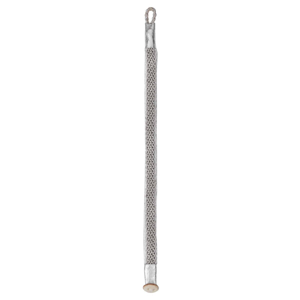 Ileana Makri Silver Leather & Pewter Bracelet