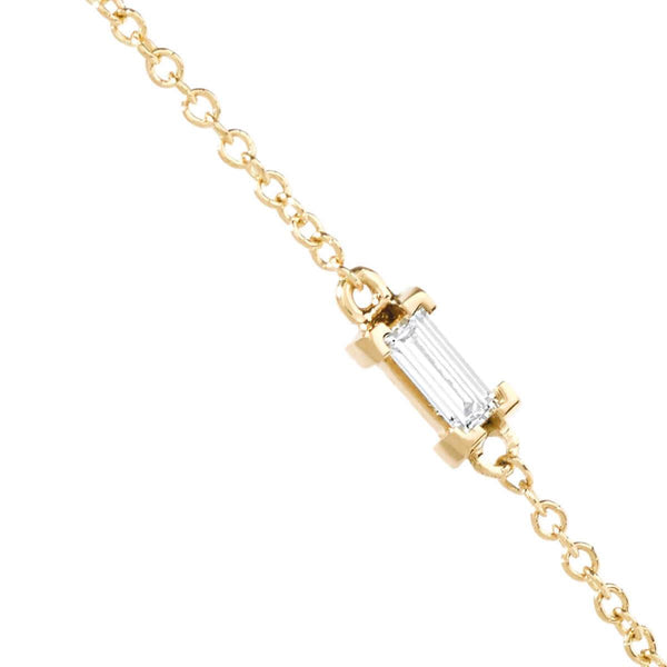 Ileana Makri Single Baguette Chain Bracelet Y-D