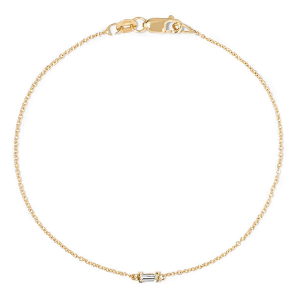 ileana makri Single Baguette Chain Bracelet Y-D