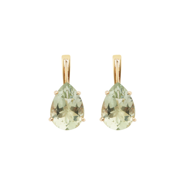 ileana makri Single Crown Drops Green Amethyst