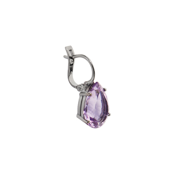 Ileana Makri Single Crown Drops Pink Amethyst