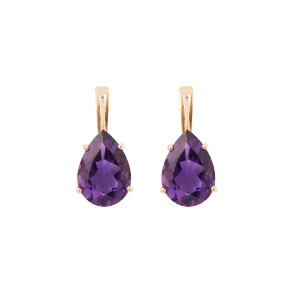 ileana makri Single Crown Drops Purple Amethyst