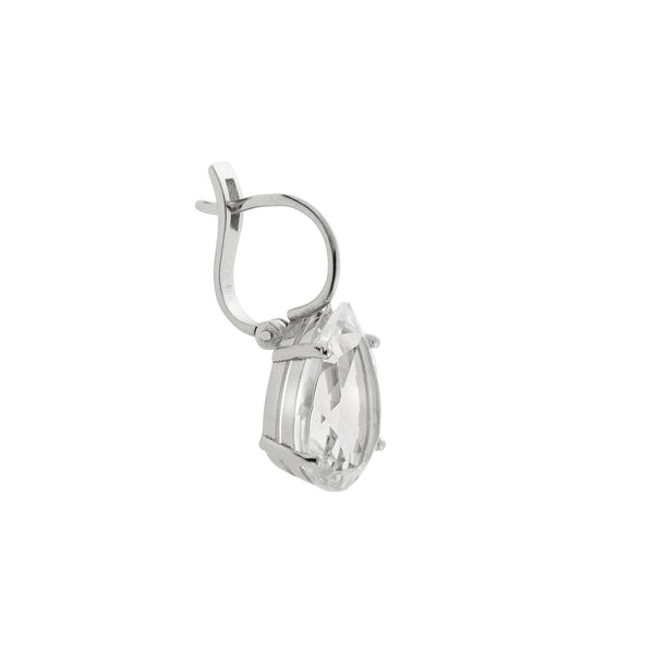Ileana Makri Single Crown Drops White Topaz
