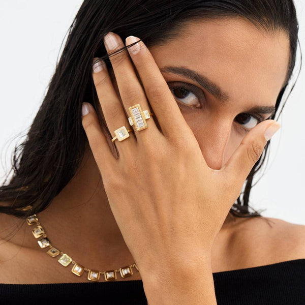 Ileana Makri Single Tile Ring Y-D