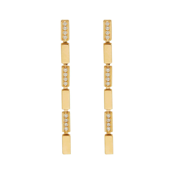 Ileana Makri Single Waterfall Earrings Y-D