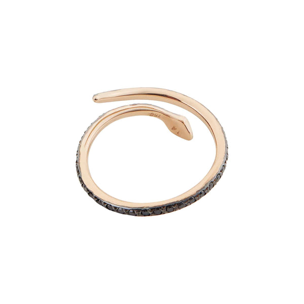 Ileana Makri Small Black Python Ring