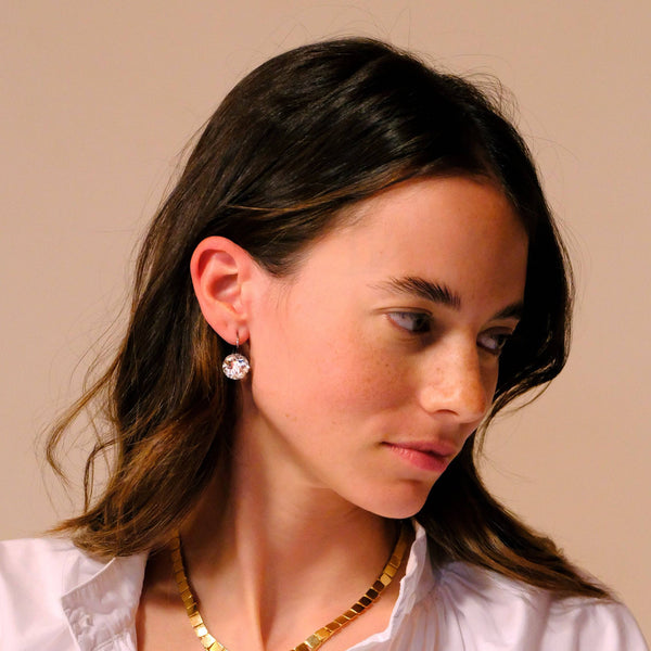 Ileana Makri Small Crown White Topaz And Diamonds