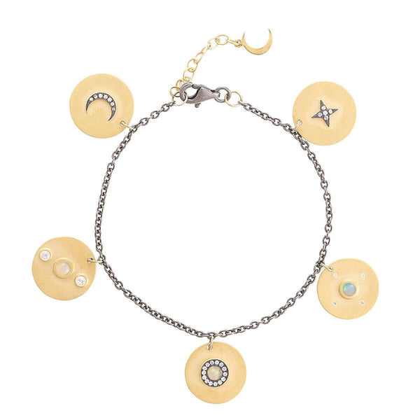 ileana makri Small Galaxy Charm Bracelet