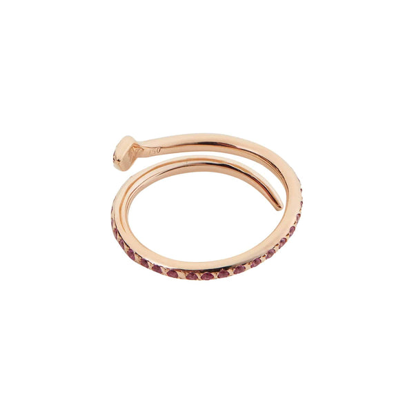 Ileana Makri Small Pink Python Ring