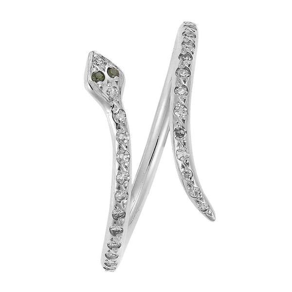 Ileana Makri Small Python Ring W-D-GREEN D