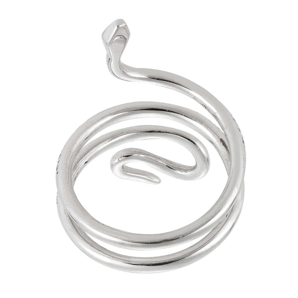 Ileana Makri Small Single Python Ring W-D-Ts