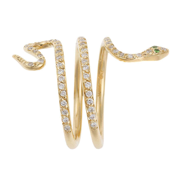 Ileana Makri Small Single Python Ring Y-D-Ts