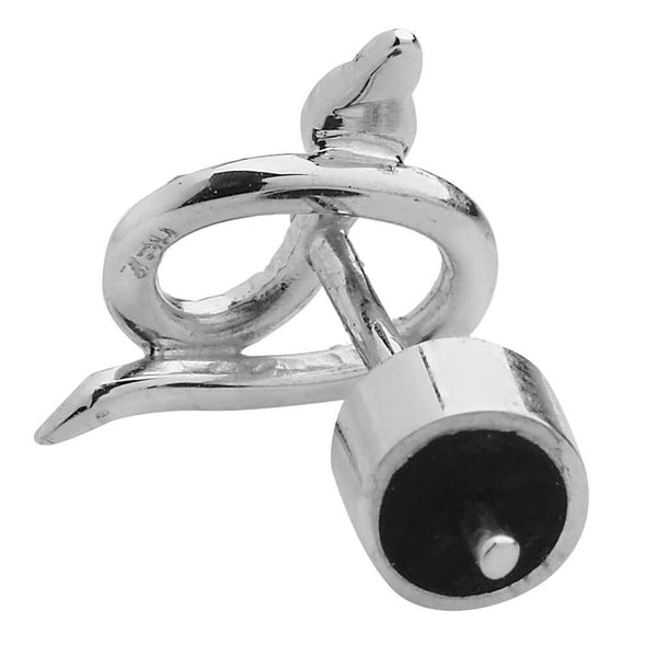 Ileana Makri Snake Studs Pave W-D-Ts